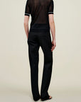 Kim Crewneck Tee in Matte Viscose
