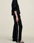 Colette 3/4 Sleeve Button Down in Techy Cotton Nylon