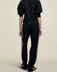 Colette 3/4 Sleeve Button Down in Techy Cotton Nylon