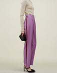 Phoebe Tuxedo Trouser in Wool Combo