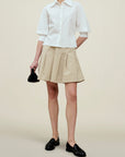 Colette 3/4 Sleeve Button Down in Soft Cotton