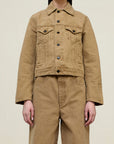 Axel Shrunken Jacket in Cotton Denim