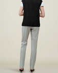 Logan V-Neck Vest in Slub Cotton