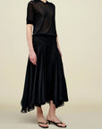 Alyse Gusset Skirt in Silk Chiffon