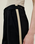 Phoebe Tuxedo Trouser in Wool Combo