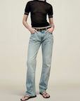 Adina Low-Rise Jean in Cotton Denim