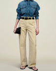 Column Leg Jean in Cotton Denim