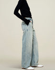 Column Leg Jean in Cotton Denim