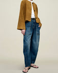 Sade Cropped Jacket in Suede