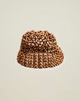 Willie Beaded Hat in Wood
