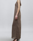 Isadora Sleeveless Dress in Linen