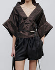 Winslow Top in Silk Taffeta