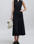 Holland Dress in Stretch Suiting