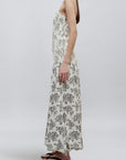 Blanche Gown in Rose Brocade