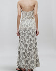 Blanche Gown in Rose Brocade