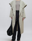 Dorothy Trench Coat in Cotton Nylon