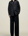 Signature Button Down in Silk Taffeta