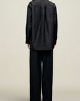 Signature Button Down in Silk Taffeta