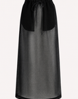 Regina Drawstring Skirt in Wool Gauze