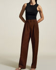 Le Smoking Trouser in Hickory Heavy Suiting