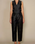 Bodice Suit Vest in Black Tuxedo