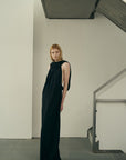 Priya Cowl Neck Gown in Cotton Nylon