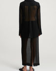 Mollie Button Down in Wool Gauze