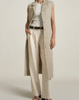 Carolyn Vest Dress in Khaki