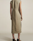 Carolyn Vest Dress in Khaki