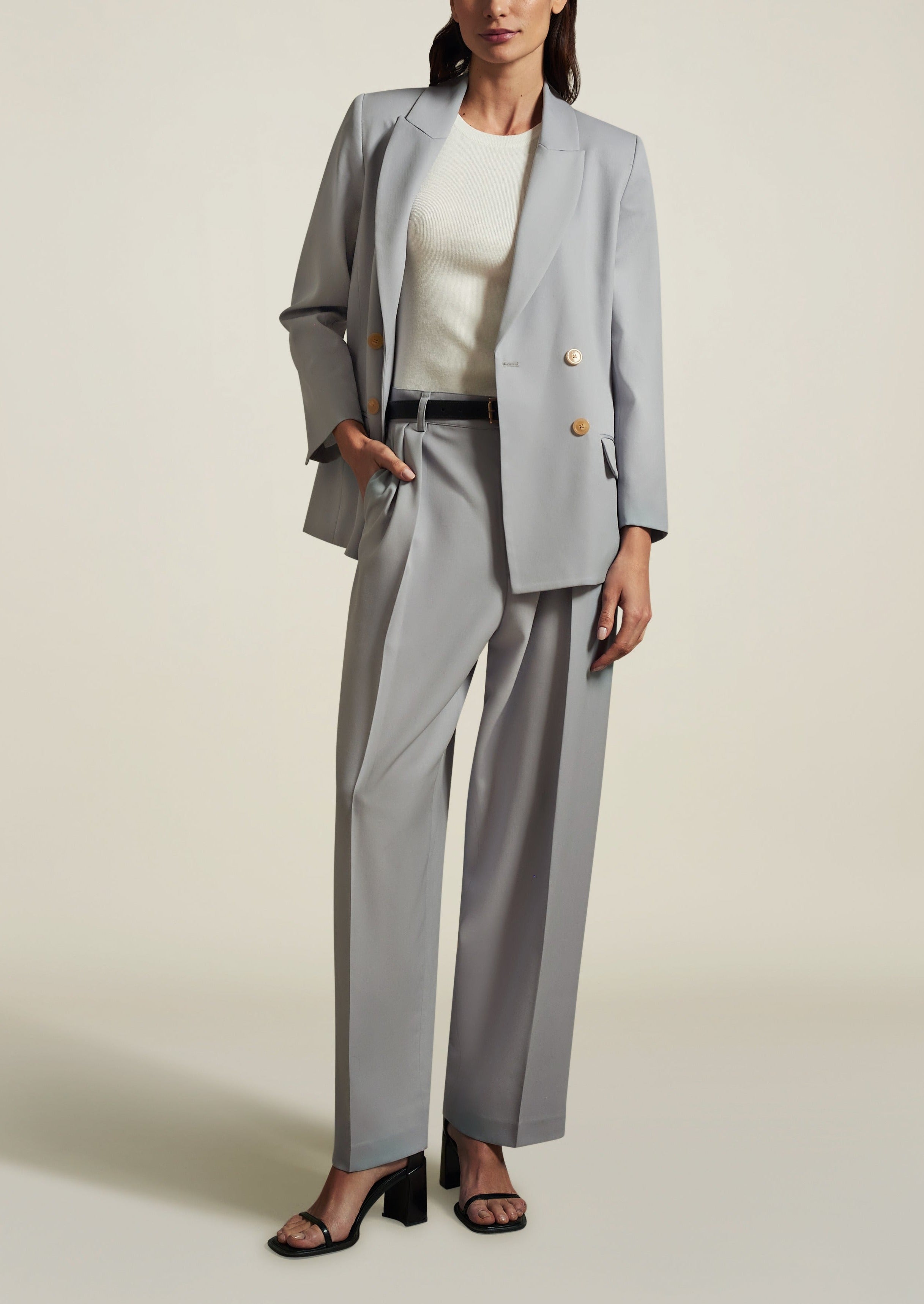 Ana Racer Tank in Viscose Linen