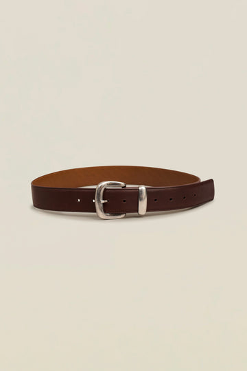 Johnson Belt in Mahogany Cow Leather