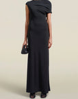 Magda Sleeveless Dress in Midnight Slinky Jersey