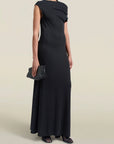 Magda Sleeveless Dress in Midnight Slinky Jersey