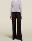 Wynn Long Sleeve T-Shirt in Espresso Multi Stripe