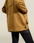 Lottie Field Jacket in Gold Waxed Cotton