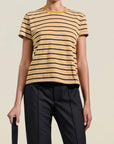 Kenzie T-Shirt in Gold Multi Stripe