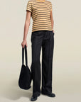 Kenzie T-Shirt in Gold Multi Stripe