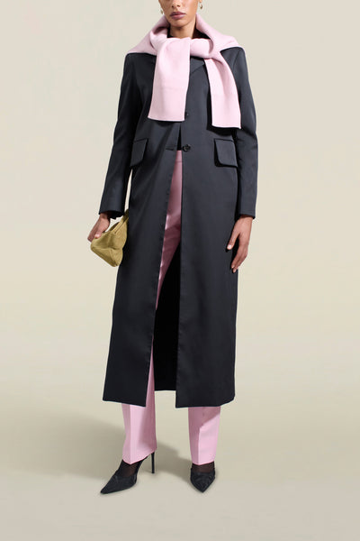 Alexa Coat in Black Summer Mikado – KALLMEYER