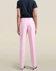 Charlie Long Trouser in Petal Silk Wool Twill