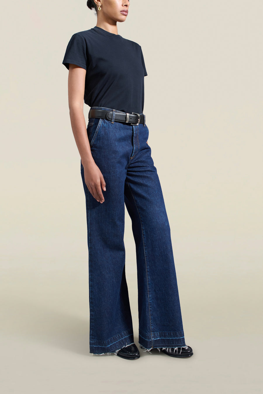 Athena Flare Jean in Raw Enzyme