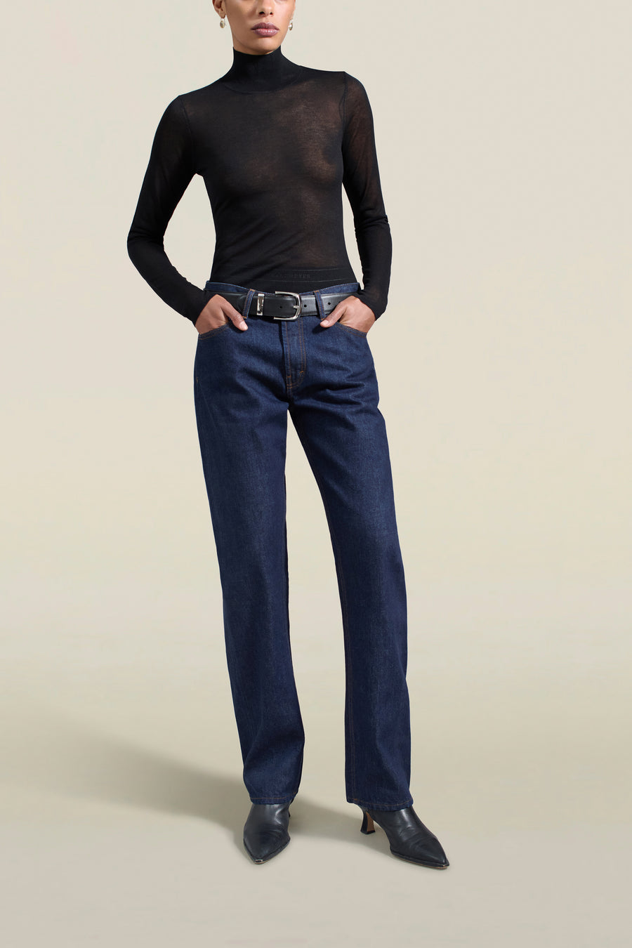 Adina Low-Rise Jean in Raw Enzyme