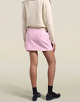 Shiloh Miniskirt in Petal Silk Wool