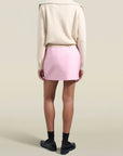 Shiloh Miniskirt in Petal Silk Wool