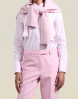 Scarf as Sweater as Scarf in Petal Cashmere Wool Blend