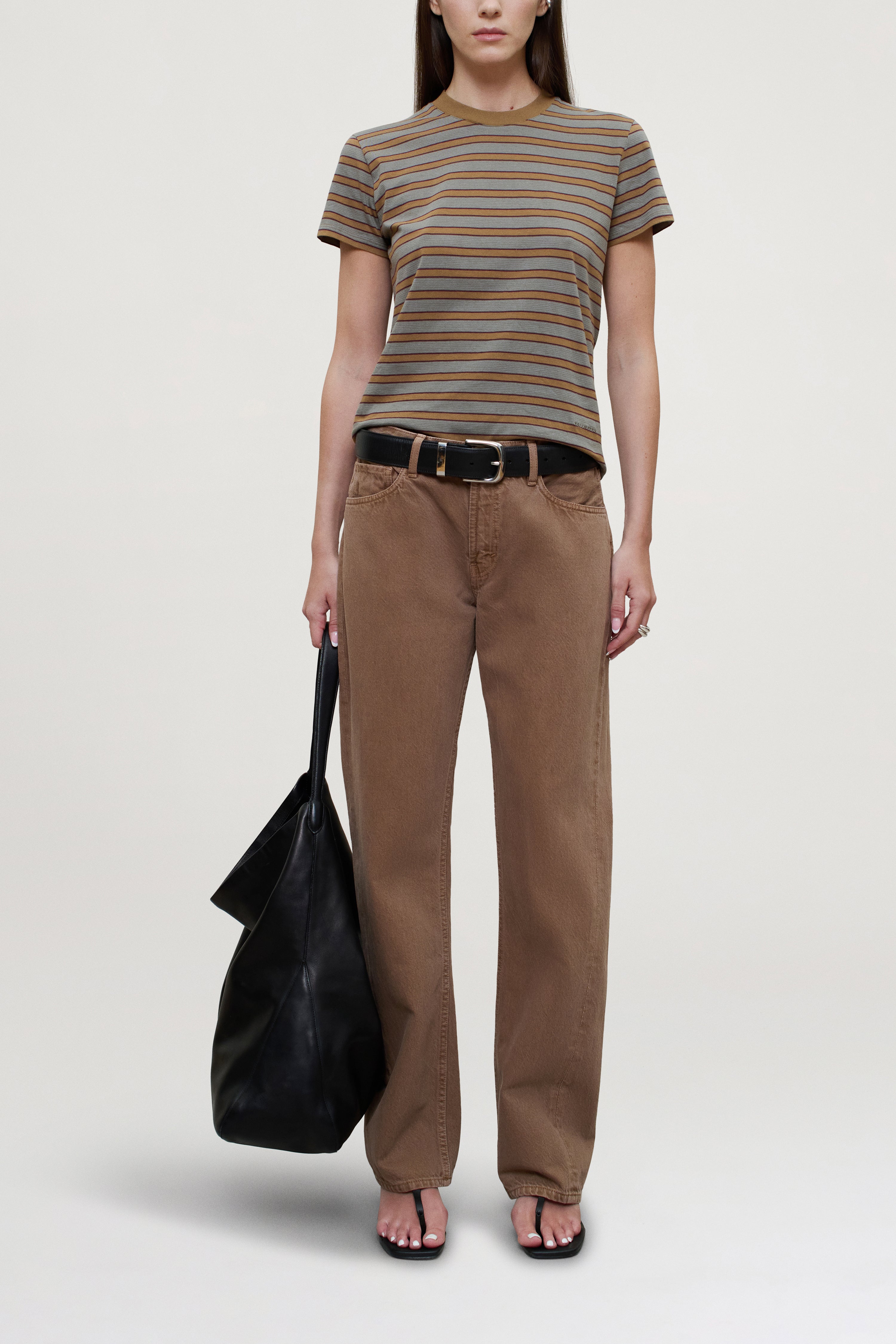 Kenzie T-Shirt in Mist Multi-Stripe