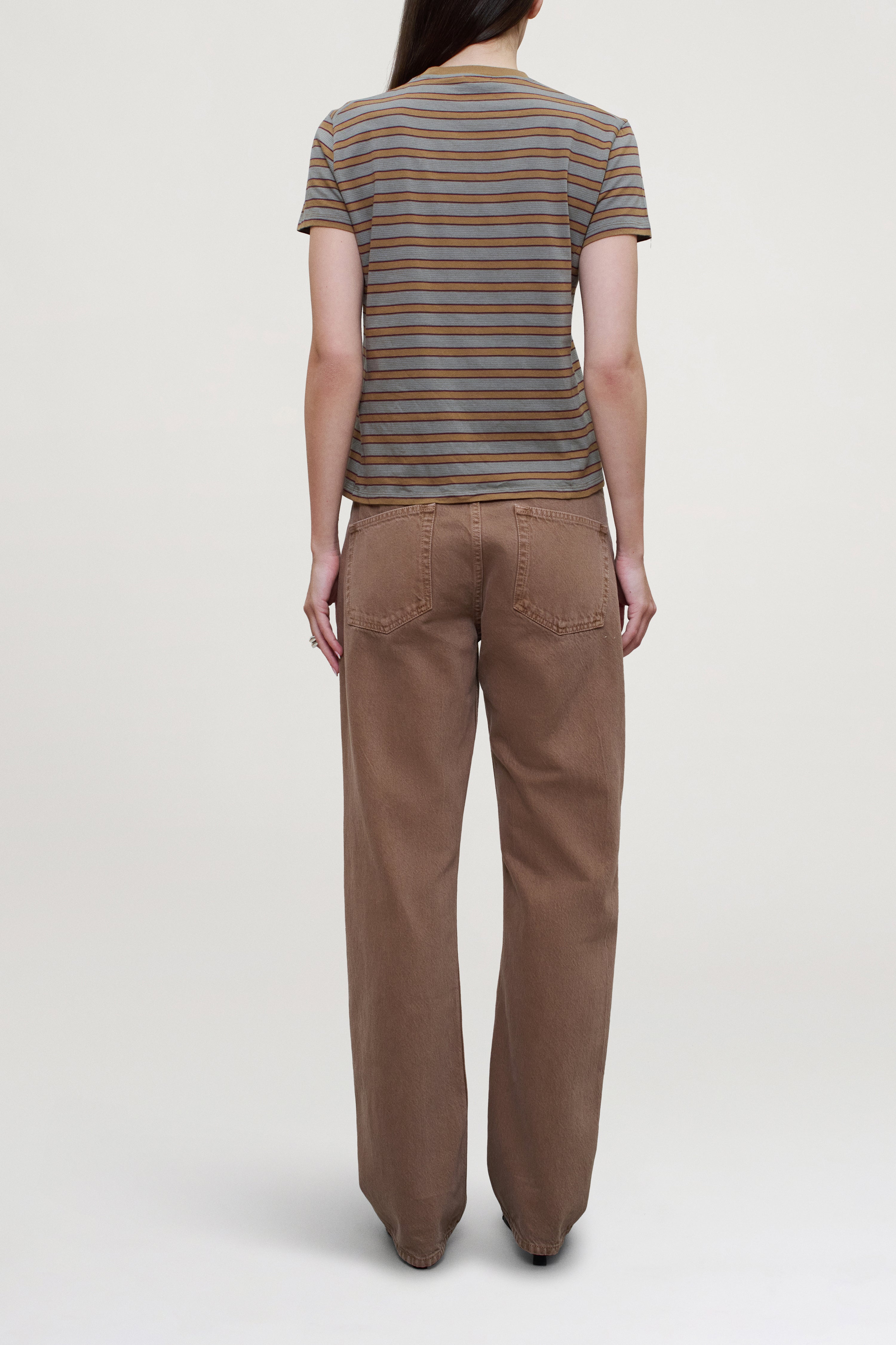 Kenzie T-Shirt in Mist Multi-Stripe