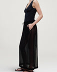 Portia V-Neck Bodysuit in Compact Viscose