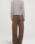 Wynn Long Sleeve in Apricot Multi Stripe