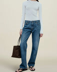 Adina Low Rise in Cotton Denim