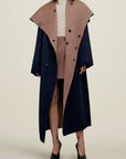 Dorothy Doubleface Coat in Reversible Virgin Wool